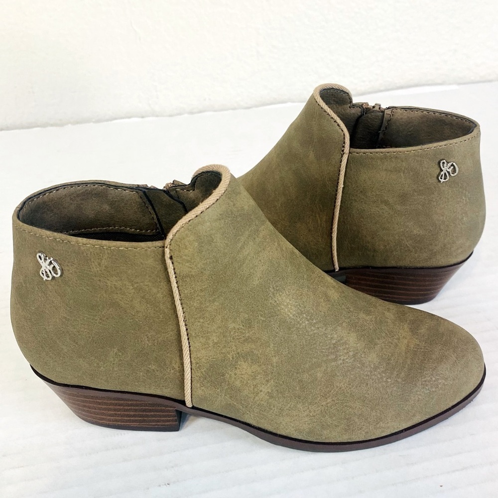 Sam Edelman Olive Green Petty Ankle Boots Size 13